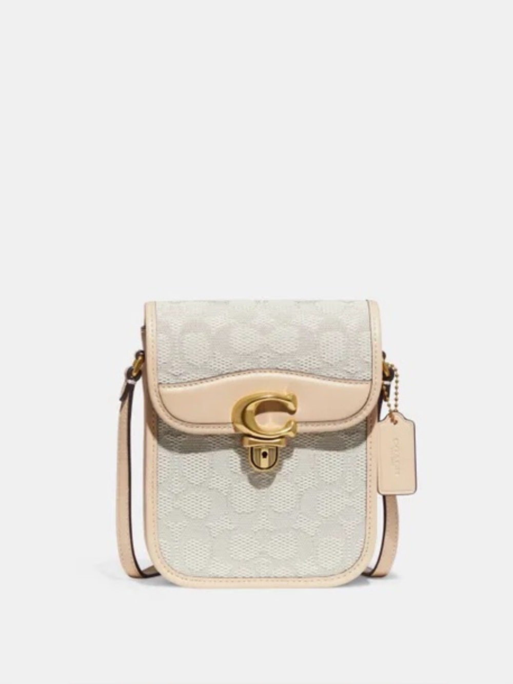 Coach Tall Signature Crossbody Bag in Signature Jacquard